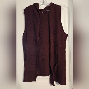 Catos Open Knit Cardigan Sweater Vest